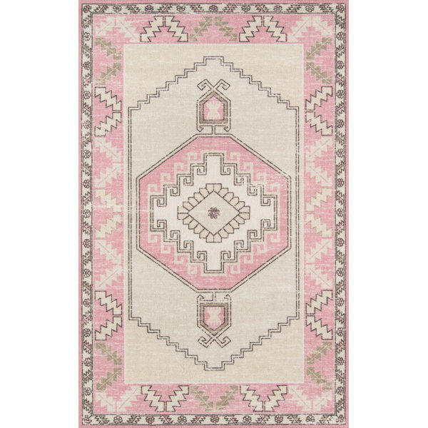 Union Rustic Moyer Oriental Pink Area Rug & Reviews Wayfair
